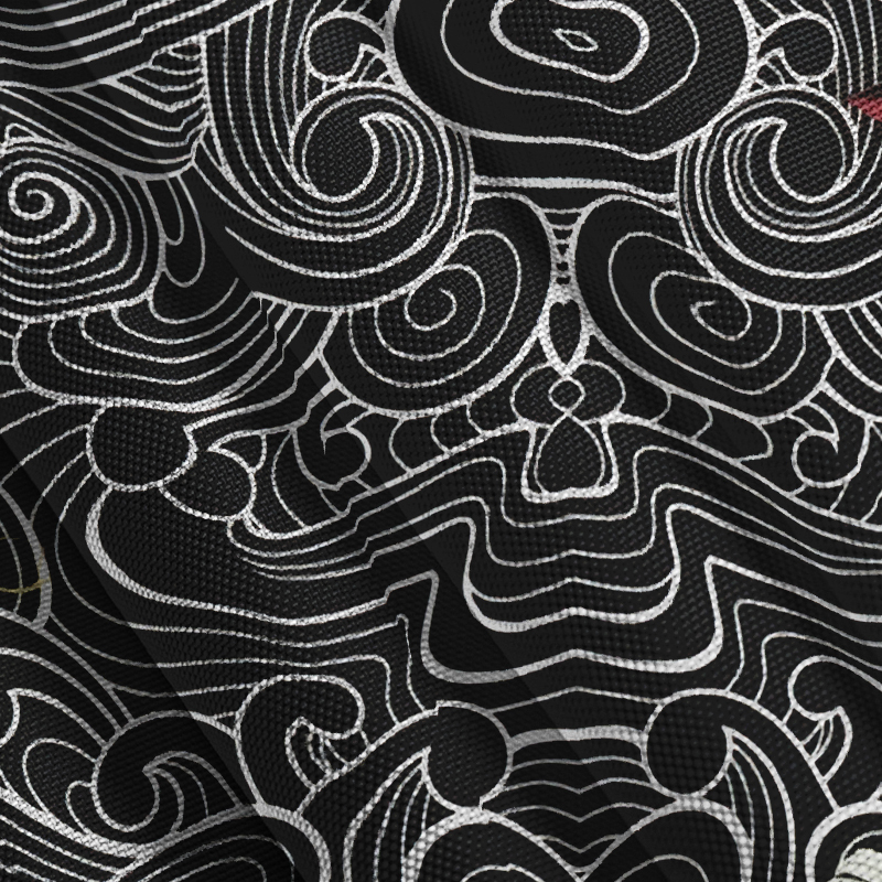 Tokyocanvas Floral Whirl Button-up Shirt