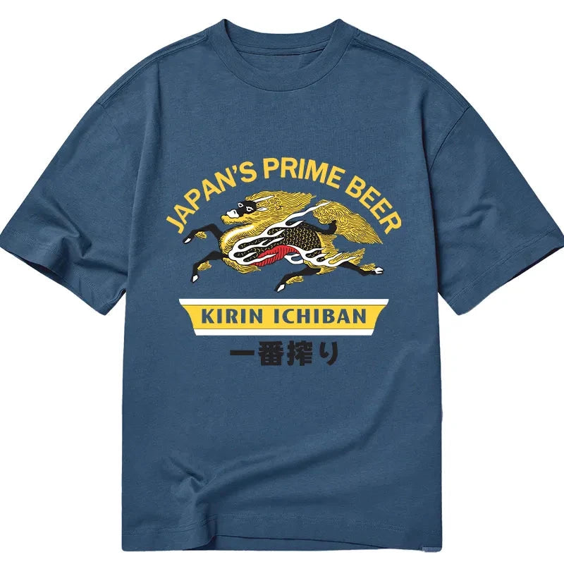 Tokyocanvas Kirin Ichiban Beer Logo Japanese Classic T-Shirt