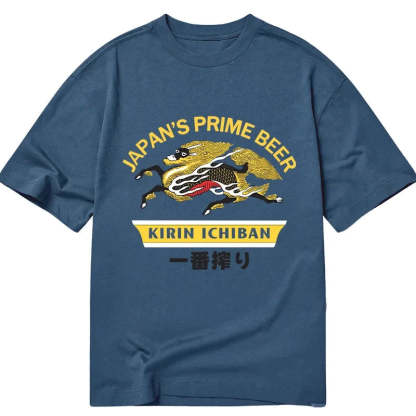 Tokyocanvas Kirin Ichiban Beer Logo Japanese Classic T-Shirt