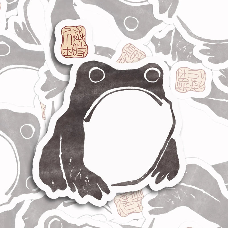Tokyocanvas Matsumoto Hoji Woodblock Print Frog Sticker