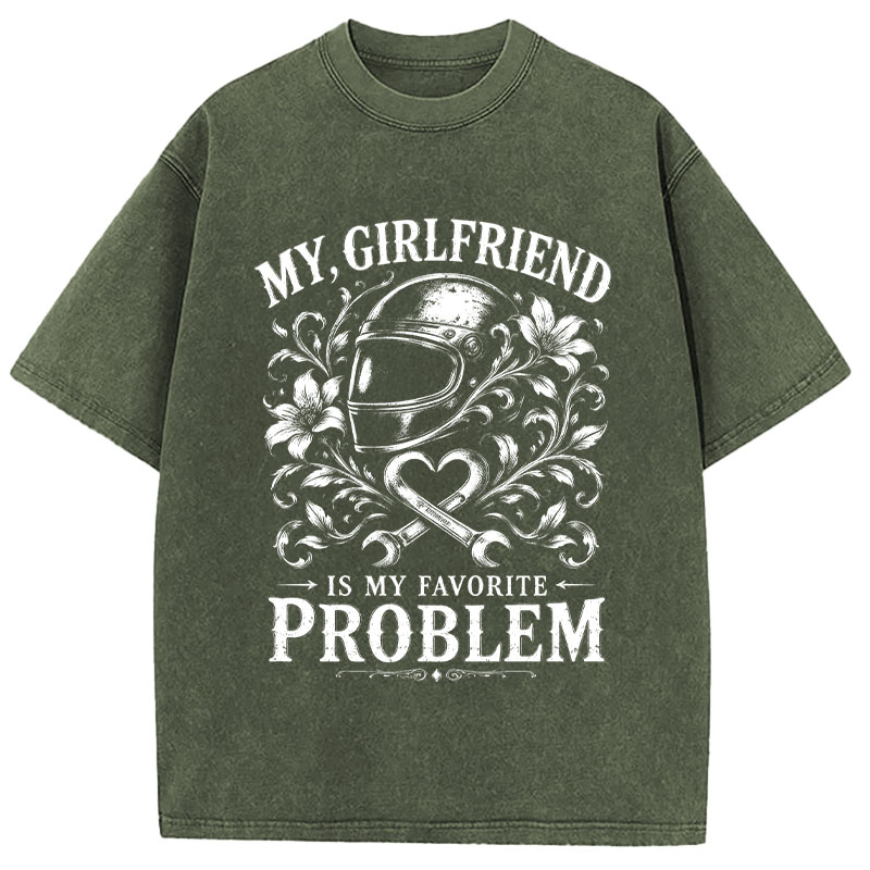 Tokyocanvas Funny Husband Washed T-Shirt