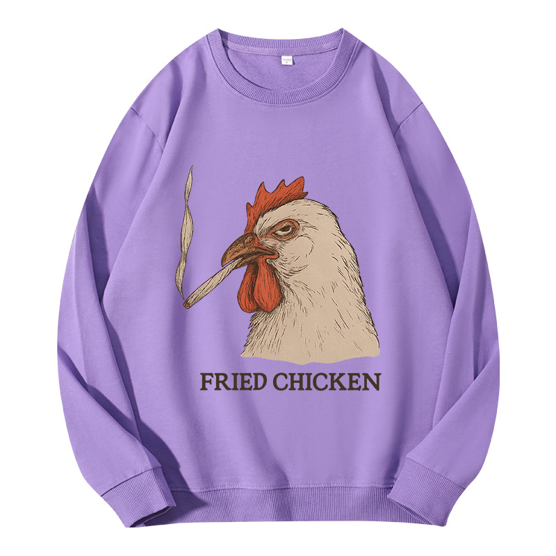 Tokyocanvas Fried Chicken 420 Smoking Meme Classic Sweatshirt