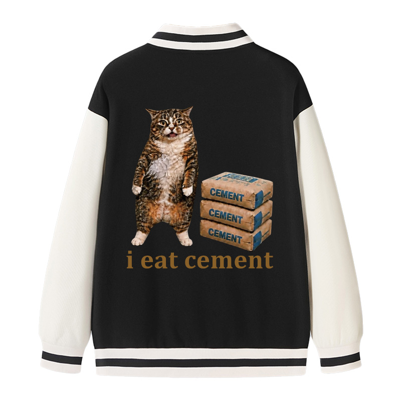 Tokyocanvas I Eat Cement Civet Cat Varsity Jacket