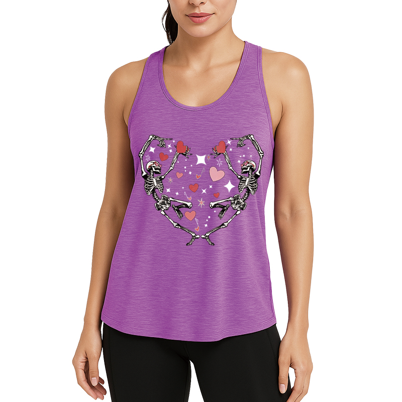 Tokyocanvas Skeleton Love Fitness Tank
