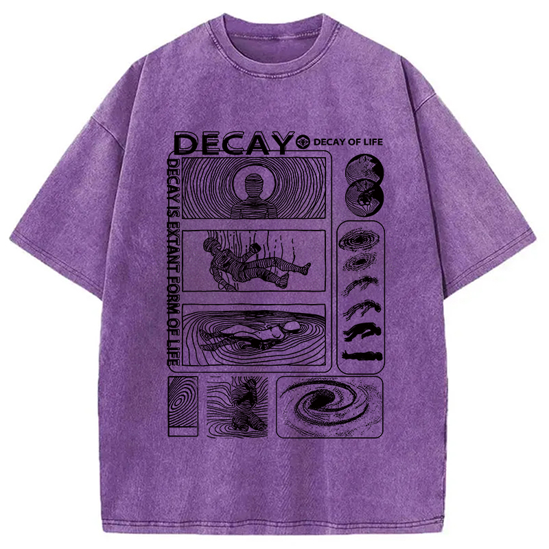 Tokyocanvas Decay Of Life Washed T-Shirt