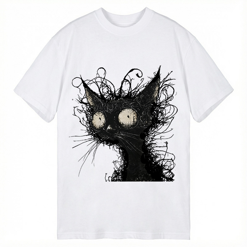Tokyocanvas Crazy Cat Art Classic T-Shirt