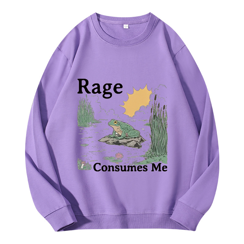Tokyocanvas Rage Consumes Me Frog Pond Classic Sweatshirt