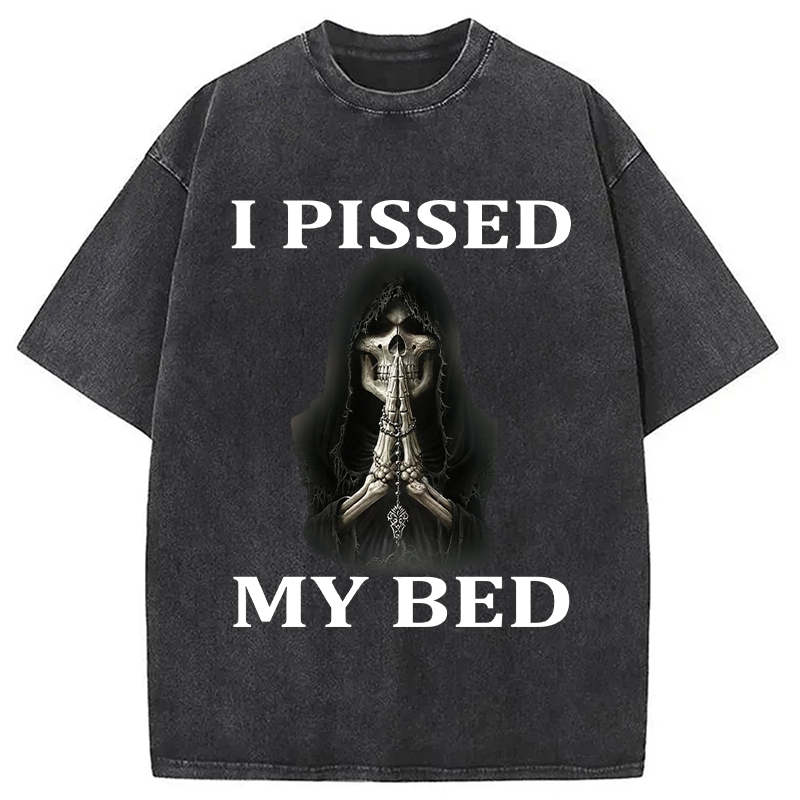 Tokyocanvas I Pissed My Bed Washed T-Shirt