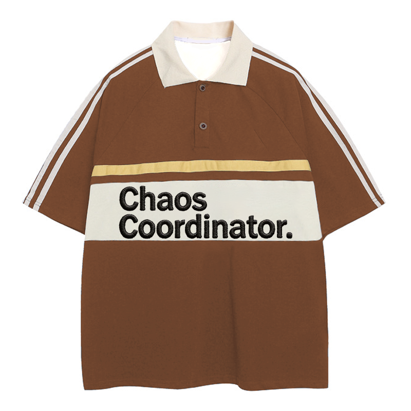 Tokyocanvas Chaos Coordinator Polo Embroidered T-Shirt
