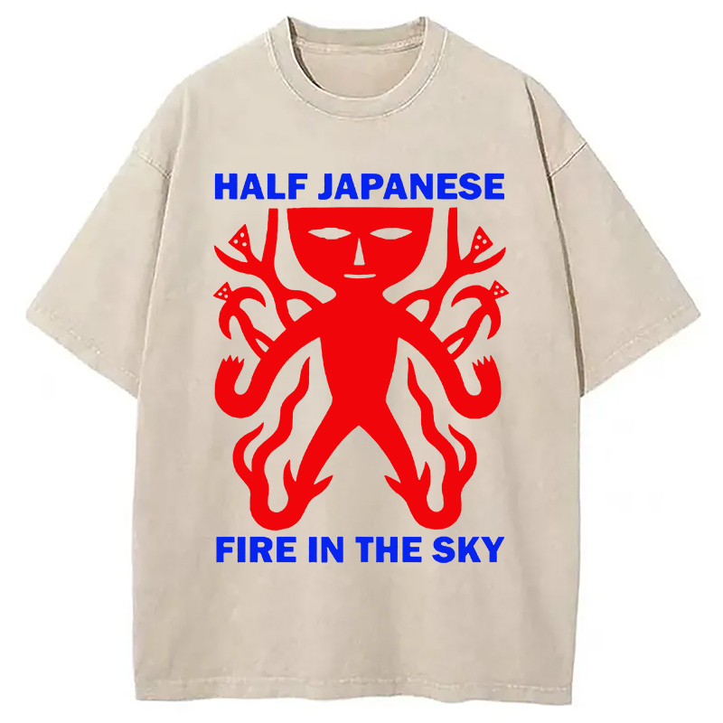 Tokyocanvas Half Japanese Washed T-Shirt