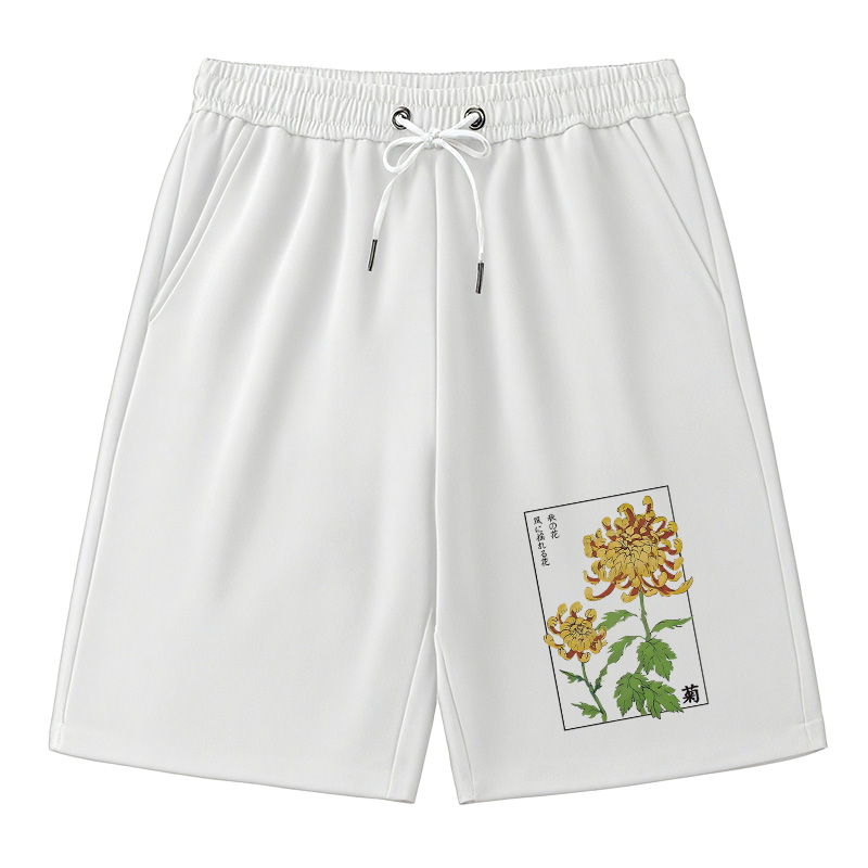 Tokyocanvas Retro Chrysanthemum Classic Short