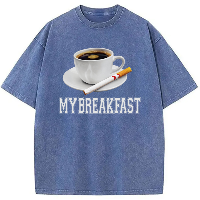 Tokyocanvas Breakfast Coffee Washed T-Shirt