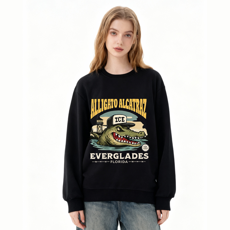 Tokyocanvas Vintage Alcatraz Alligator Classic Sweatshirt