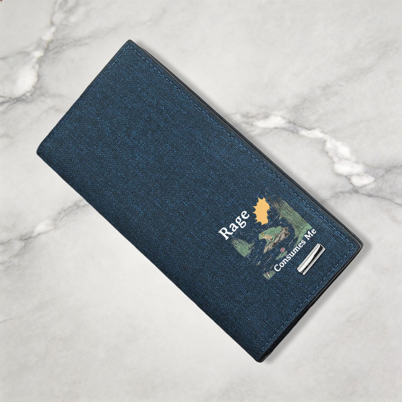 Tokyocanvas Rage Consumes Me Frog Pond Canvas Wallet