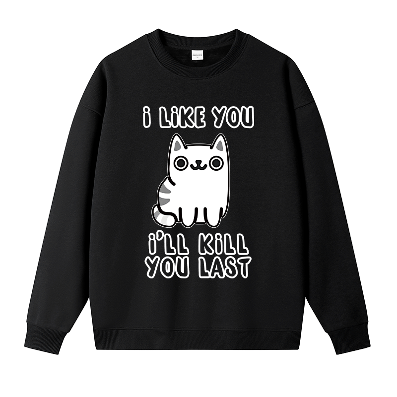 Tokyocanvas Cats And Humans Fleece Lined Sweatshirt