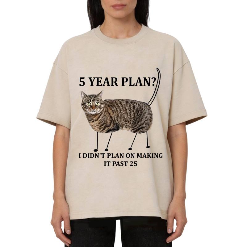 Tokyocanvas 5 Year Plan Unisex Washed T-Shirt