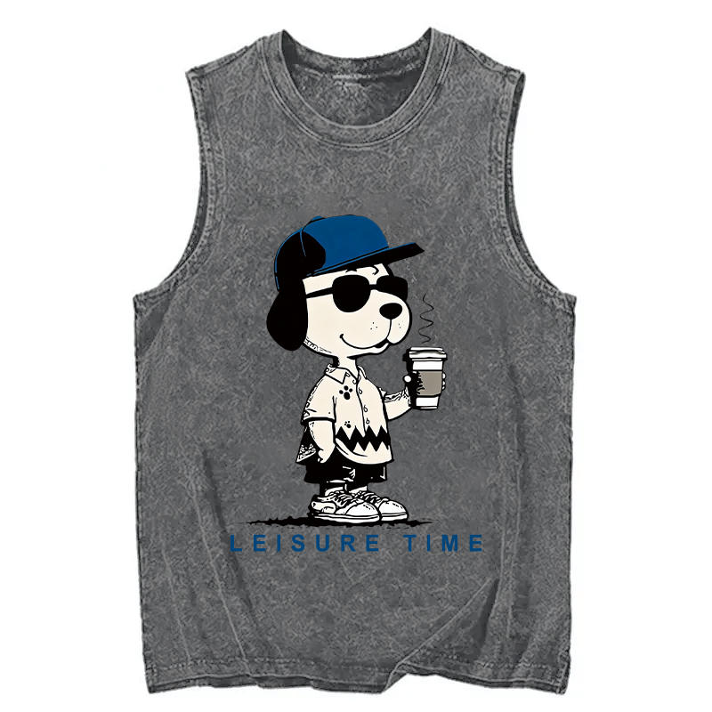 Tokyocanvas Dodger Dog Vintage Japanese Washed Tank
