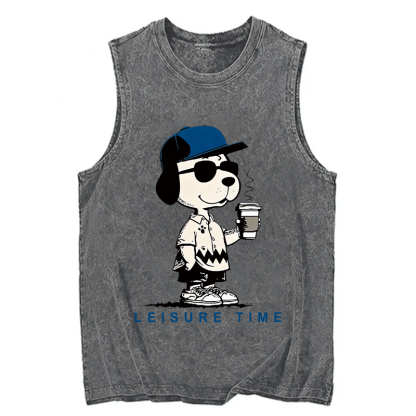 Tokyocanvas Dodger Dog Vintage Japanese Washed Tank