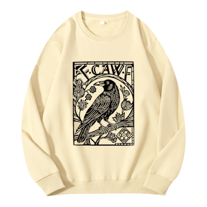 Tokyocanvas Retro F-Caw-F Black Crow Classic Sweatshirt