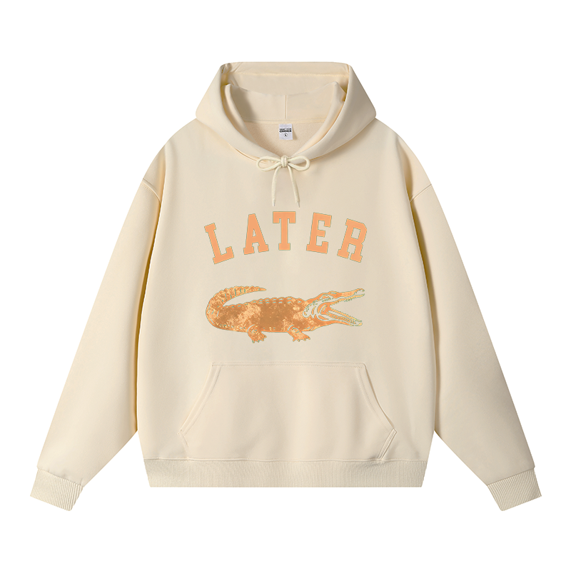 Tokyocanvas Later Alligator Fleece Lined Hoodie