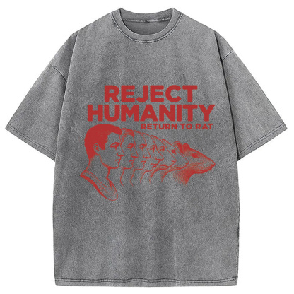 Tokyocanvas Vintage Reject Humanity Rat Washed T-Shirt