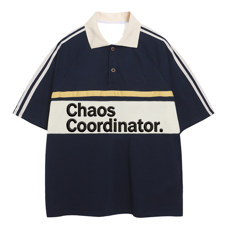 Tokyocanvas Chaos Coordinator Polo Embroidered T-Shirt