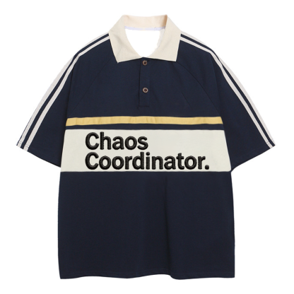 Tokyocanvas Chaos Coordinator Polo Embroidered T-Shirt