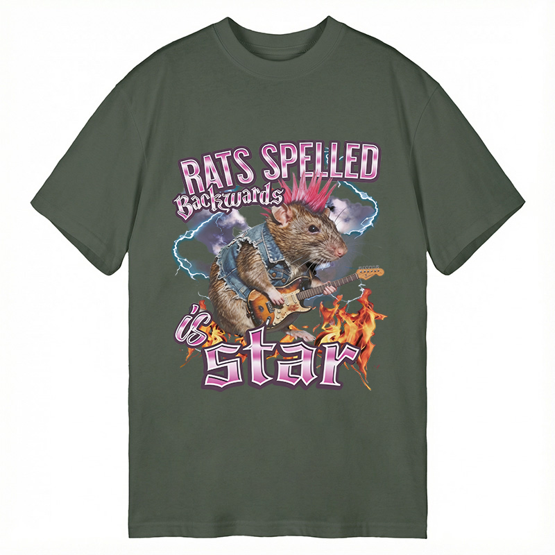 Tokyocanvas Rats Spelled Backwards Is Star Classic T-Shirt