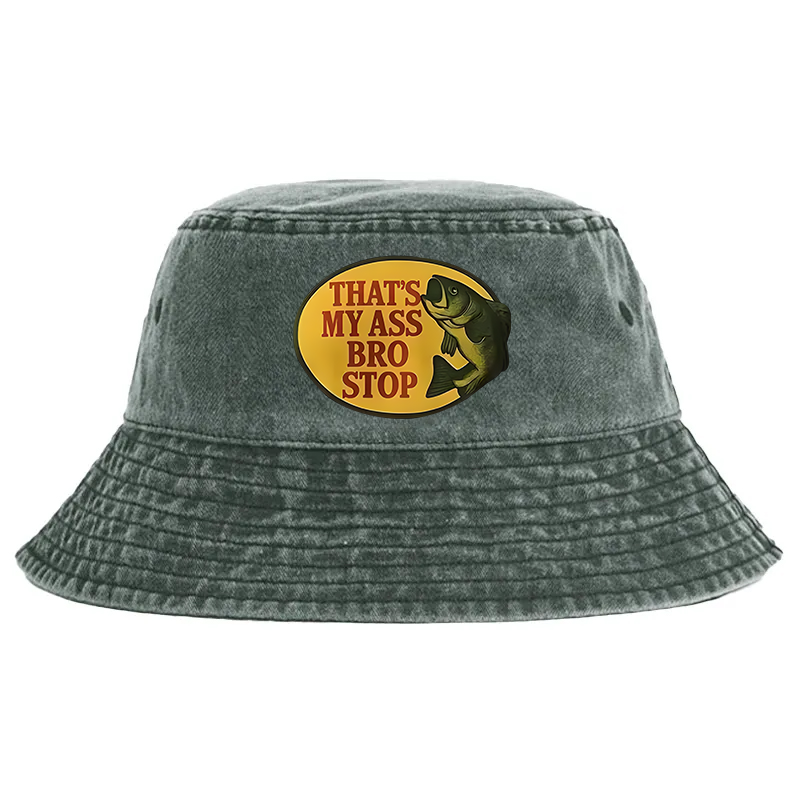 Tokyocanvas Bro Stop Washed Bucket Hat