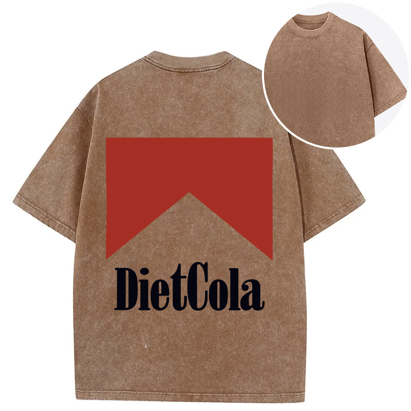 Tokyocanvas Diet Cola Marlboro Back Washed T-Shirt