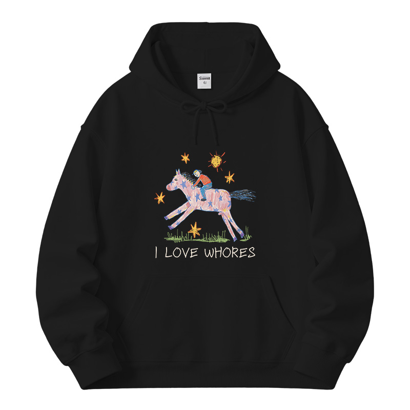 Tokyocanvas I Love Whores Fleece Lined Hoodie