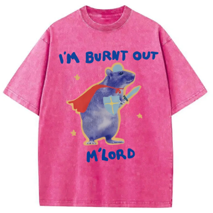 Tokyocanvas I'm Burnt Out M'lord Washed T-Shirt