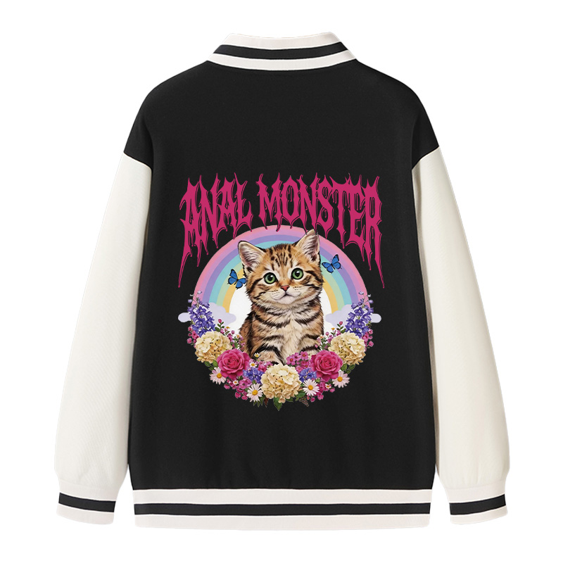 Tokyocanvas Anal Monster Cat Varsity Jacket