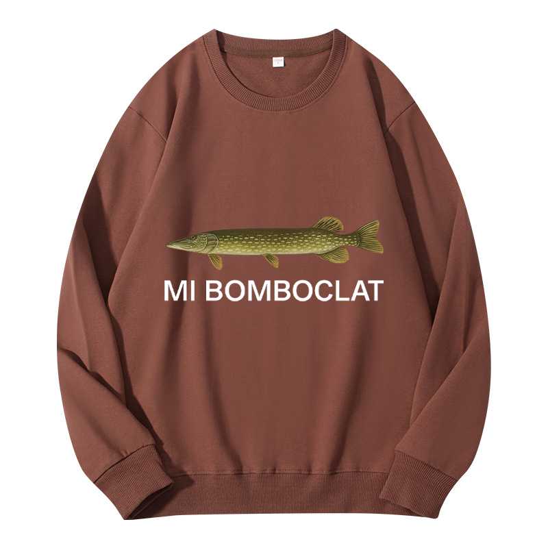 Tokyocanvas Mi Bomboclat Fish Meme Classic Sweatshirt