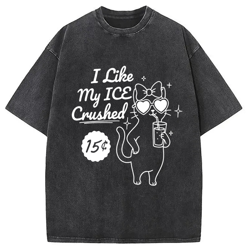 Tokyocanvas I Like My ICE Crushed Washed T-Shirt