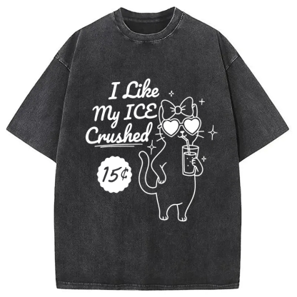 Tokyocanvas I Like My ICE Crushed Washed T-Shirt