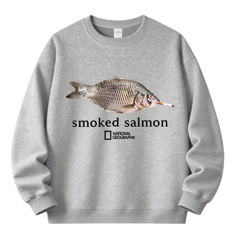 Tokyocanvas Smoked Salmon Fleece Lined Sweatshirt