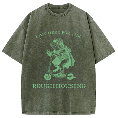 Tokyocanvas I Am Here For The Roughhousing Washed T-Shirt