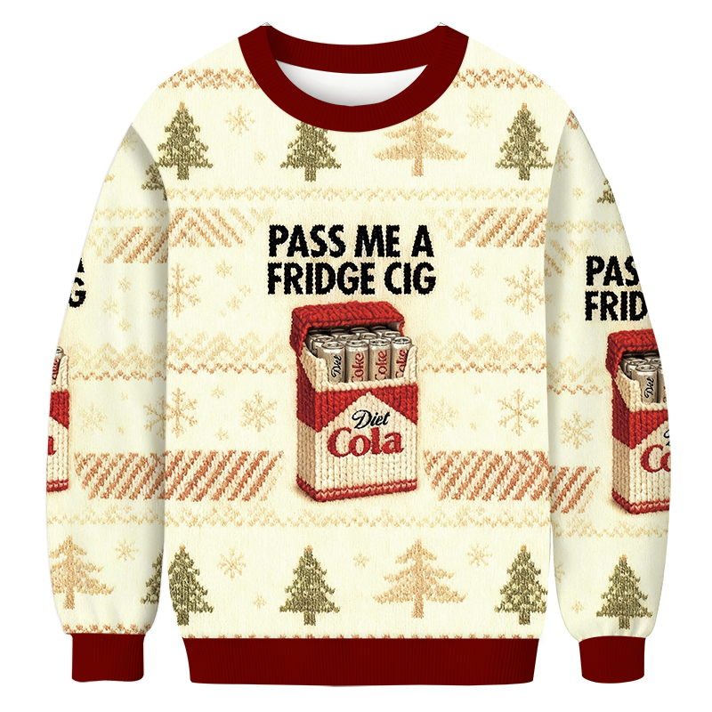 Tokyocanvas I Need A Diet Drink Christmas Ugly Sweatshirt