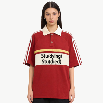 Tokyocanvas Study? Student? Polo Embroidered T-Shirt