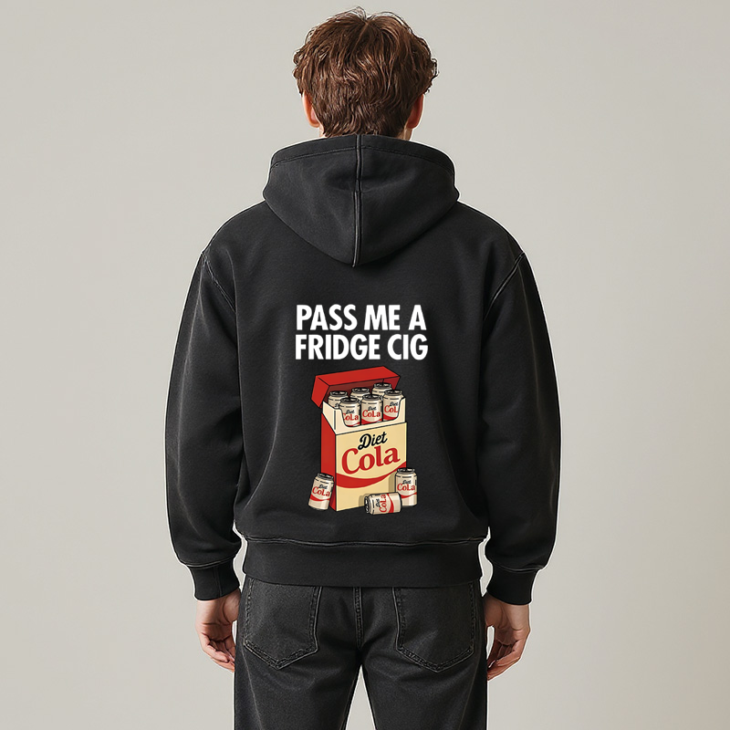 Tokyocanvas Diet Cola Cigarette Pack Washed Zip Hoodie