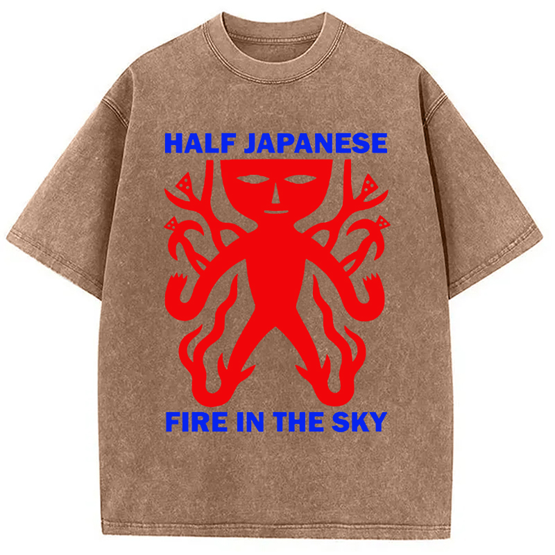 Tokyocanvas Half Japanese Washed T-Shirt
