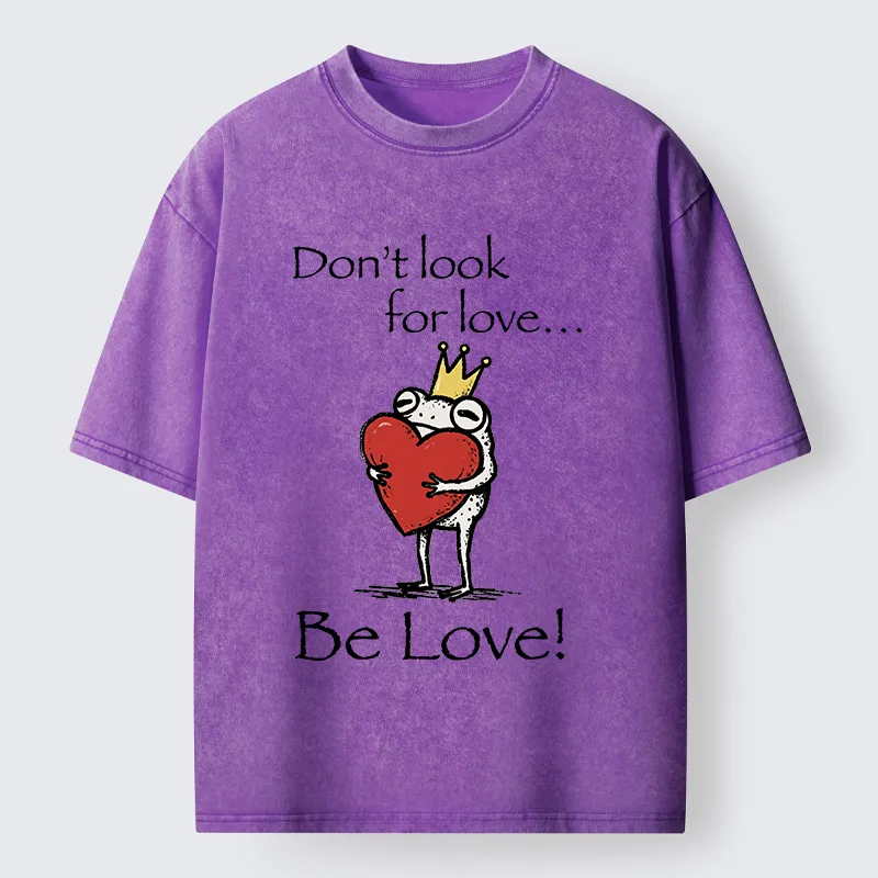 Tokyocanvas Inner Love Frog Art Washed T-Shirt