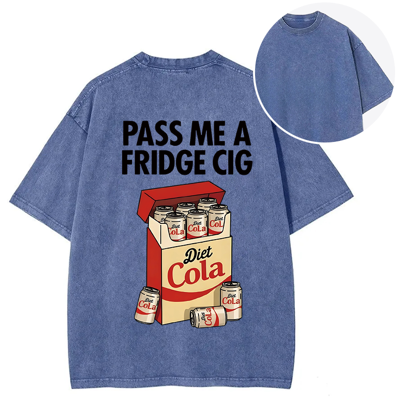 Tokyocanvas Diet Cola Cigarette Pack Back Washed T-Shirt