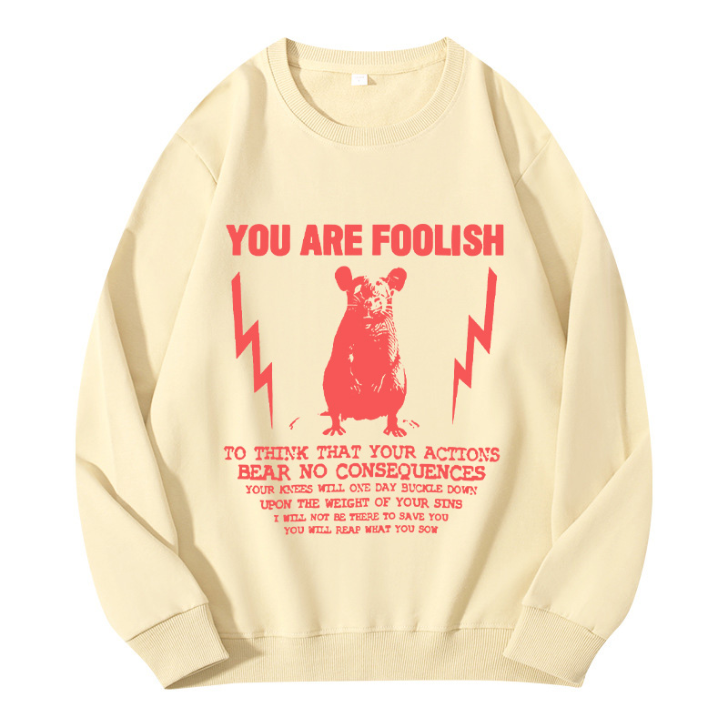 Tokyocanvas You Are Foolish Rat Meme Classic Sweatshirt