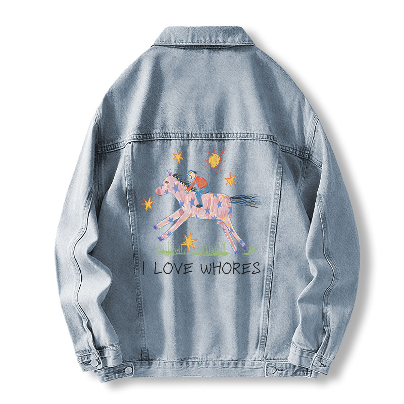 Tokyocanvas I Love Whores Jean Jackets