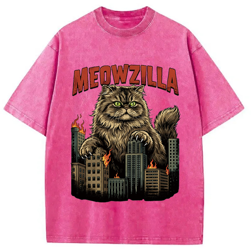 Tokyocanvas Cat  Attack Washed T-Shirt