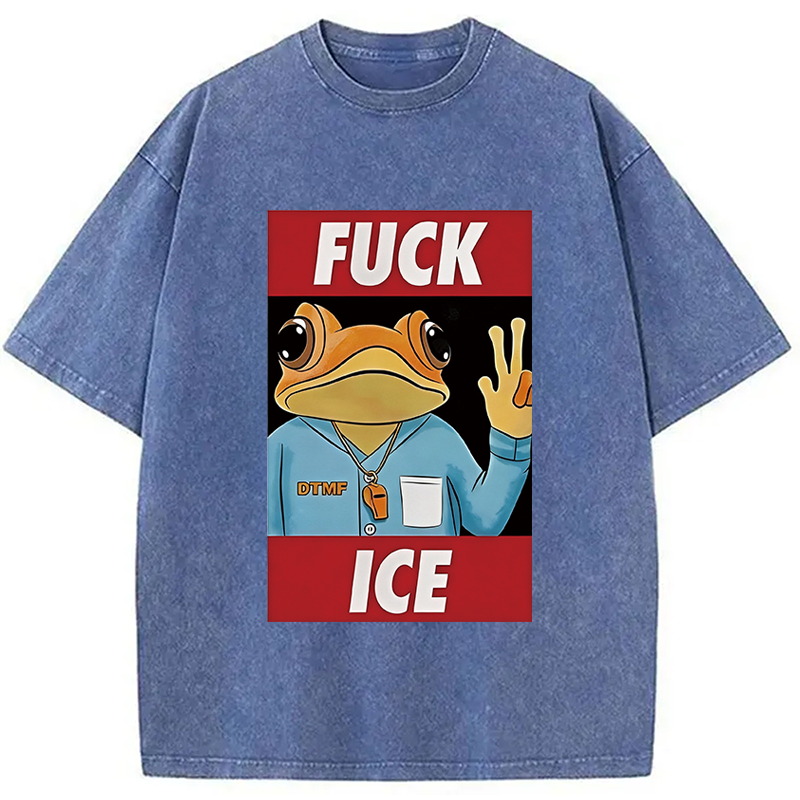 Tokyocanvas Sapo Concho Fu*k Ice Washed T-Shirt