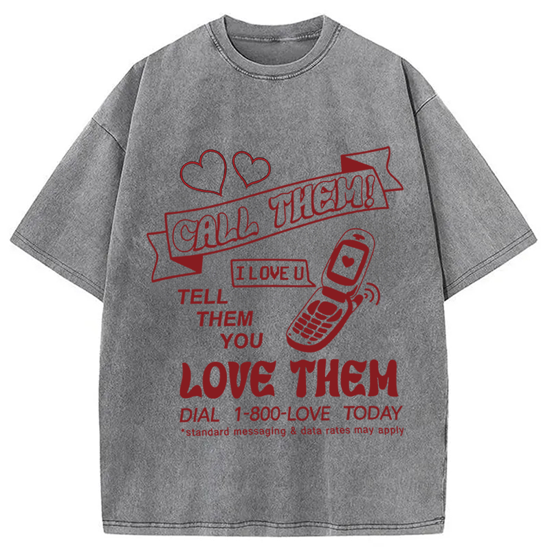 Tokyocanvas 1-800-LOVE Washed T-Shirt