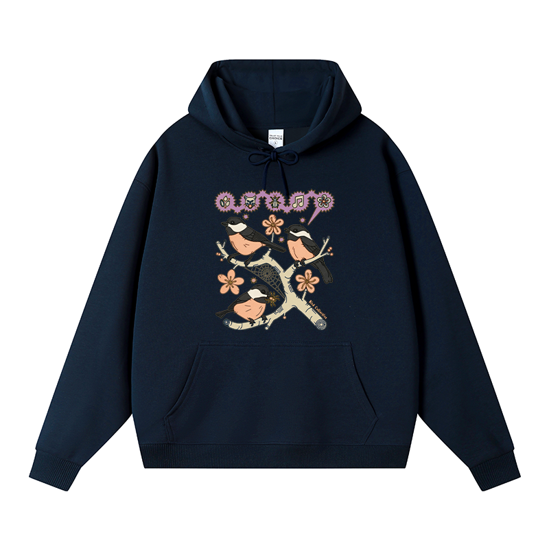 Tokyocanvas Chickadee Fleece Lined Hoodie